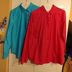 2 J. CREW blouses